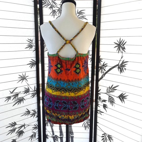 Forever 21 Tie Dye Braided Strap Open Back Top - Picture 4 of 11